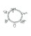 bracelet en argent sterling et charms